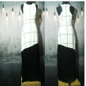 Line & Dot White and Black Dress Size XS